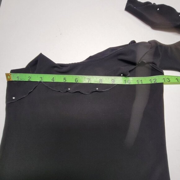 Sexy Halter Neck Black Top with Sequins Size XS/Small - Picture 4 of 5